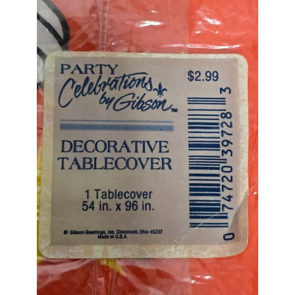 Vintage Party Celebrations by Gibson Mickey Mouse Tablecover Party
